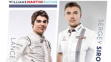 Stroll y Sirotkin, pareja de Williams.