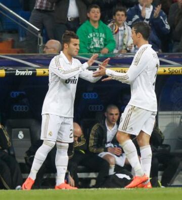 Jesé en su debut con el Real Madrid ante la Real Sociedad el 24 de marzo de 2012.