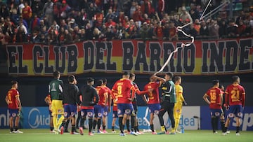 Futbol, Union Espanola vs Fluminense.
Fase de grupos, Copa Sudamericana 2025.
El equipo de Union Espanola es fotografiado durante el partido de copa sudamericana por el grupo F contra Fluminense disputado en el estadio Bicentenario de La Florida en Santiago, Chile.
23/04/2024
Jonnathan Oyarzun/Photosport
Football, Union Espanola vs Fluminense.
Group stage, Copa Sudamericana 2025.
Union Espanola’s teams are pictured during the copa sudamericana match for group F against Fluminense at the Bicentenario de La Florida stadium in Santiago, Chile.
23/04/2024
Jonnathan Oyarzun/Photosport