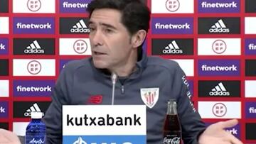 Marcelino: "Yo, en mi caso, en ningún momento he intentado condicionar el partido de vuelta"