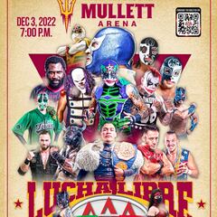 Cartel de Lucha Libre Triple A para función en Tempe, Arizona