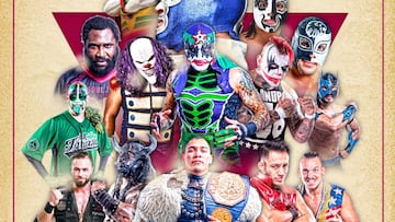 Este es el cartel de Lucha Libre Triple A para su función en Arizona.