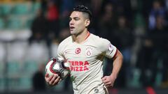 Falcao Garc&iacute;a celebrando un gol con Galatasaray.