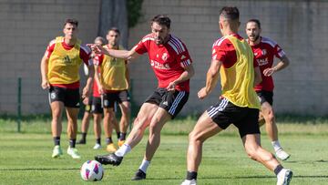 Atienza, en la vuelta a los entrenamientos del Burgos.