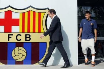 El 3 de junio de 2013, presentación de Neymar como nuevo jugador del Barcelona.