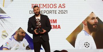 Premio As del deporte a Karim Benzema, jugador del Real Madrid.
