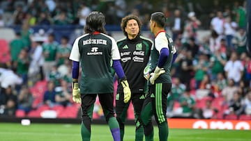 Ochoa, Acevedo, Rangel en la previa del México vs Portugal.