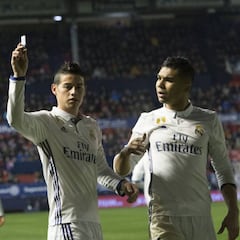 Real Madrid 1x1: James vuelve con un recital de pases
