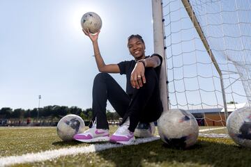 23/05/24 ENTREVISTA RAISSA MBAPPE JUGADORA GETAFE FEMENINO 
