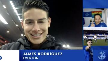 ames Rodr&iacute;guez luego de hacer hsitoria con Everton ante Liverpool