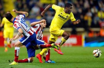 Joel Campbell, Koke y Jesús Gámez.
