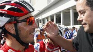 <b>BARÇA-MADRID. </b>El culé Purito Rodríguez y Tomás Roncero.