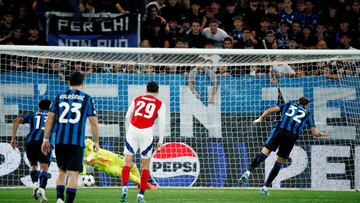 Mateo Retegui missed a penalty early in the second half as the Premier League side pick up a point in Bergamo.