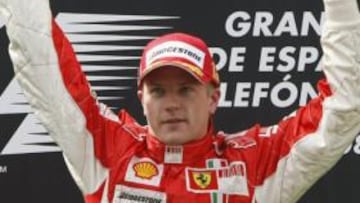 <b>SEGUNDA VICTORIA.</b> Kimi consiguió en Montmeló su victoria número 17, la segunda esta temporada.