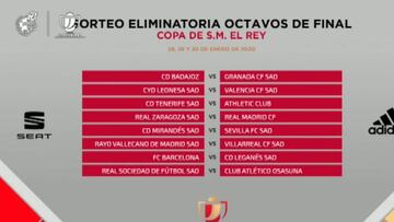 Zaragoza-Madrid, Barça-Leganés, Cultural-Valencia... así fueron los cruces de Copa