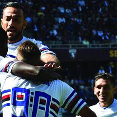 Duván marca su primer gol con Sampdoria en su debut oficial