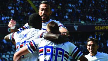 Duván marca su primer gol con Sampdoria en su debut oficial