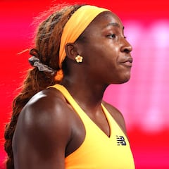 Bad day to be Coco Gauff’s racket: The U.S. tennis player releases her frustration after losing 6-1, 6-2 in Australia