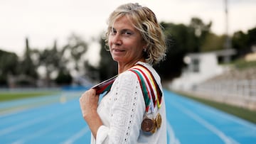 La atleta espa?ola Carmen Valero posa en una entrevista para AS.