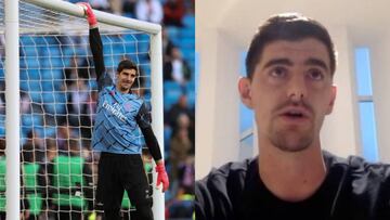 Courtois desvela la vital rutina que hace en pleno partido para no perder la concentración