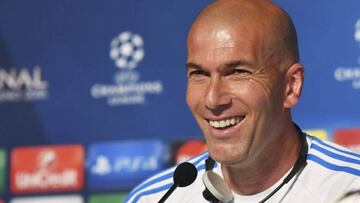 Zinedine Zidane on the eve of the Champions League final