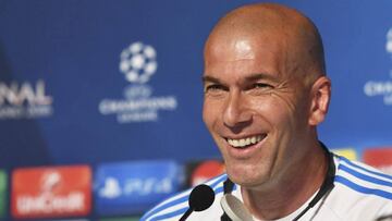 Zinedine Zidane on the eve of the Champions League final