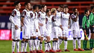 Jugadores de Tijuana antes de un partido