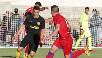 Borré, durante el partido en El Burgo de Osma.