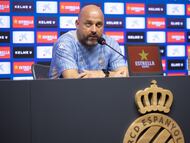 FUTBOL 2025-2026
Rueda de Prensa de Manolo Gonzalez entrenador del RCD Espanyol de Barcelona previa al partido de La Liga Jornada 1 ante el Atlético de Madrid
Foto: Rodolfo Molina