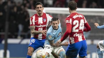 Savic, durante el partido contra el Celta.