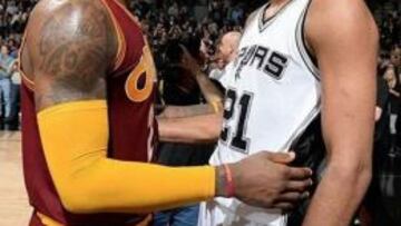 LeBron, a Duncan: "De un Rey a otro: el mejor '4' de la historia"