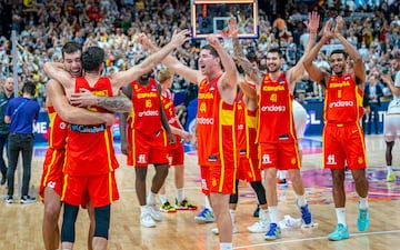 España gana a Alemania en la semifinal del Eurobasket 2022.