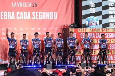 El equipo Soudal Quick-Step en la presentación de La Vuelta.