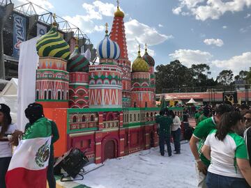 El color del México vs Escocia, en el Estadio Azteca