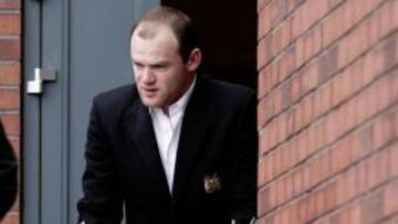 Rooney, en el hotel de Múnich.