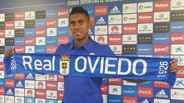 Yoel Bárcenas, nuevo jugador del Real Oviedo.