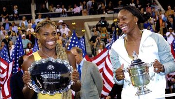 Serena y Venus Williams, en una final del US Open.