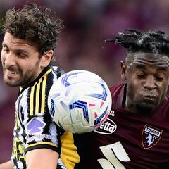 Duván, lucha y entrega en el empate de Torino ante Juventus