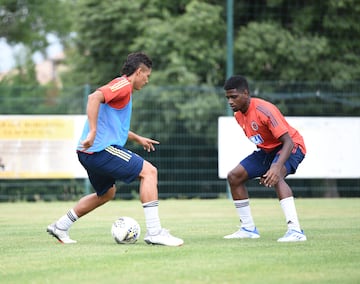 La Selección Colombia Sub-20 entrena antes de enfrentar a Venezuela en el torneo Maurice Revello en Toulon.