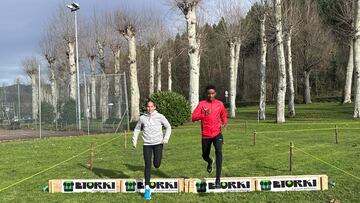 Amanuel Berhe y Mary Luz Tesuri