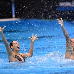 Emma García se cae de Doha