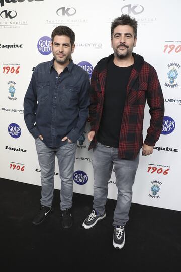 Los hermanos David y José Manuel Muñoz del grupo musical Estopa.