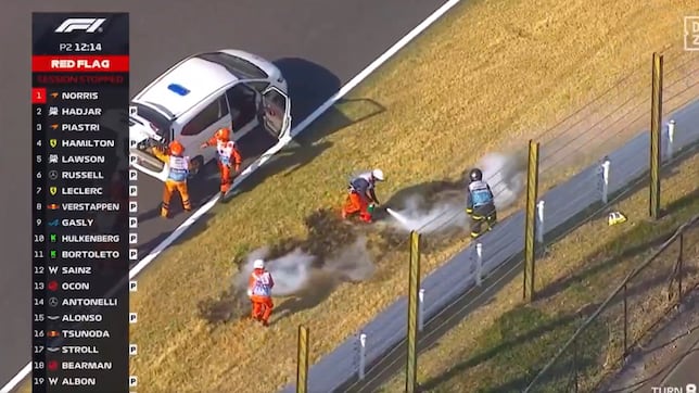 Los incendios sin explicación del GP de China que se replican en el GP de Japón