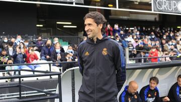 Raúl, en el partido del Castilla de este curso en Castellón.