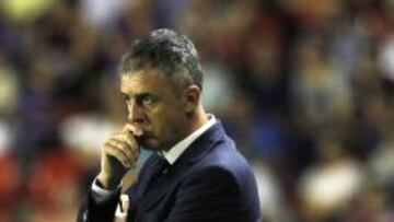 Alcaraz, durante el partido.