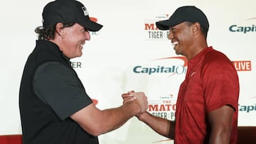 Tiger Woods-Mickelson: mano a mano por nueve millones