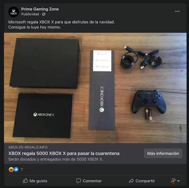 No piques con el falso sorteo de una Xbox Series X por Facebook: es una estafa