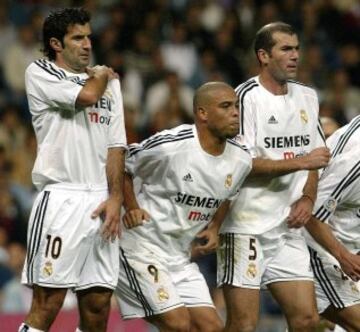 Figo, Ronaldo y Zidane un trío imbatible de la era galáctica del Real Madrid 