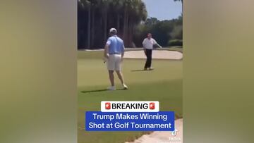Trump nails clutch putt to win Club Championship, reactions go wild!
