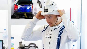 Sergei Sirotkin durante el test de Abu Dhabi.